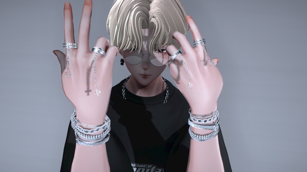 Gothic bracelet&Ring Set