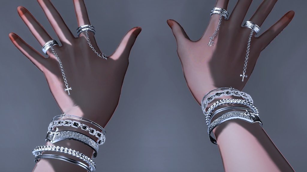 Gothic bracelet&Ring Set