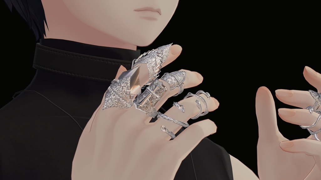 🛡️ Gothic Armor Ring Set - VavaMore 🛡️