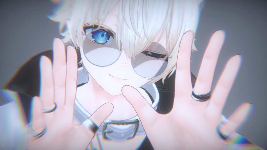 ☆揺れるチェーン付き眼鏡【VavaGrass】