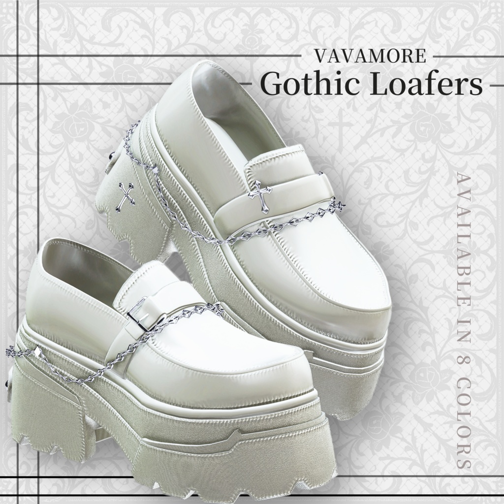 【発売SALE500円→フルパック一律300円】Gothic Chain Loafers