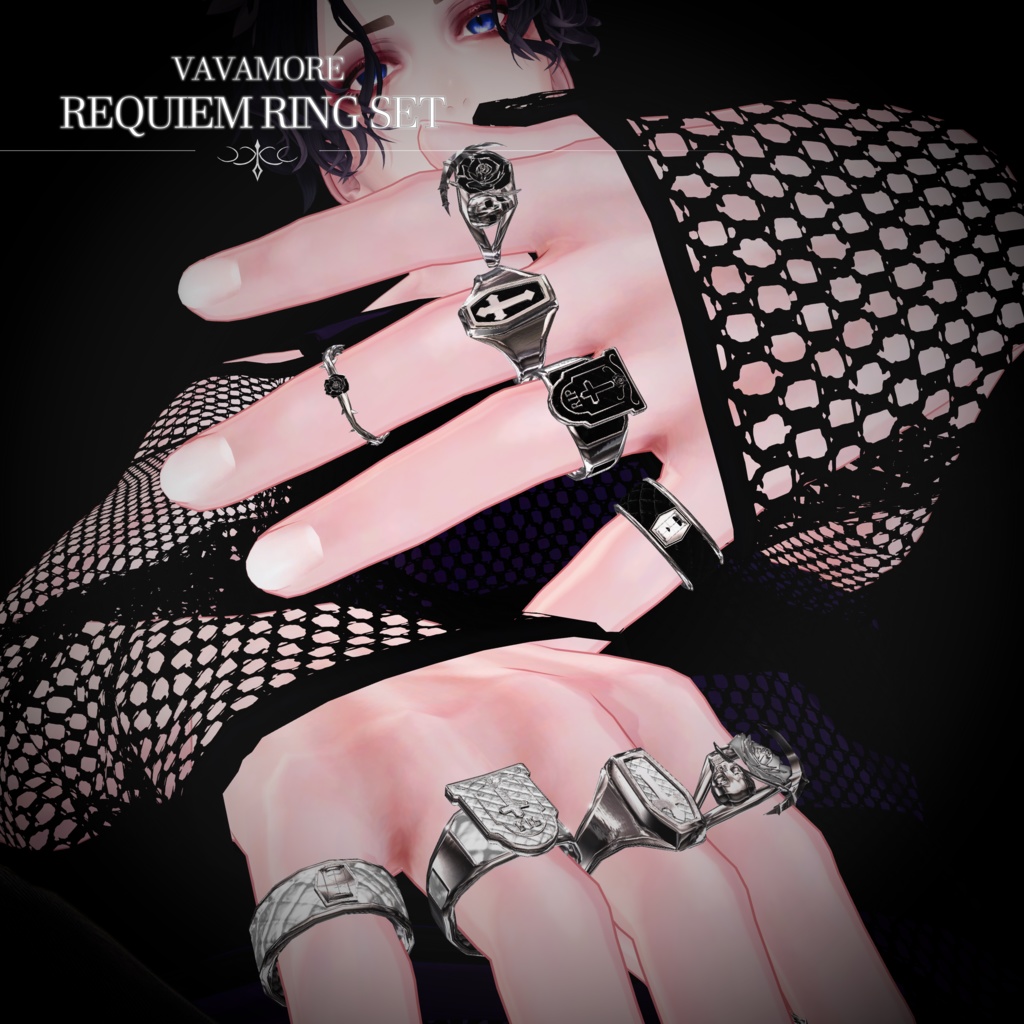 【10Avater対応】【24H Sale】Full ¥200 / Single ¥100-Requiem Ring Set