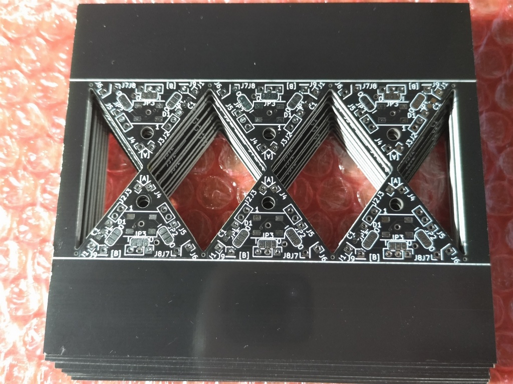 180面体球形LEDディスプレイ 基板セット