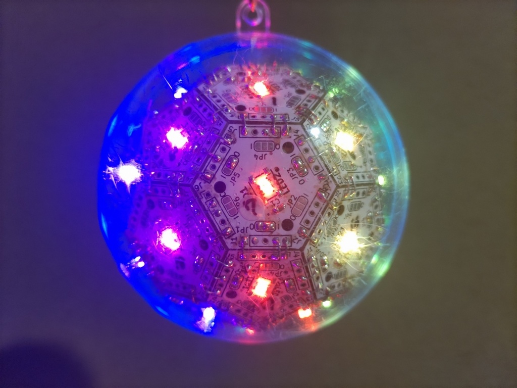 32面体フルカラーLED球体B実装済キット【通常発送枠】