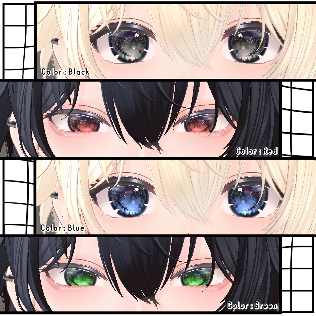 【Free/無料】Yelp Eye Texture for Kanata【彼方くん対応】