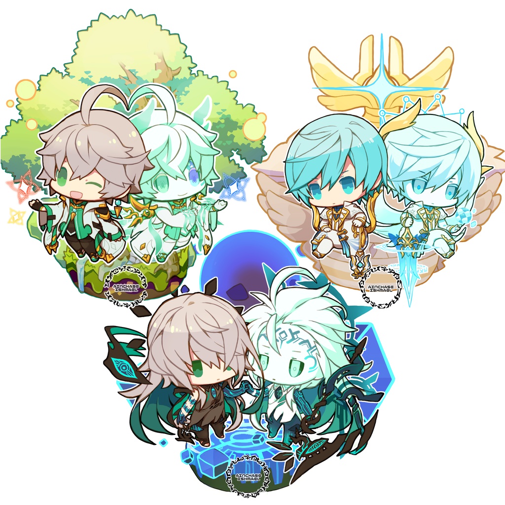 【pixivFACTORY】AINアクリルキーホルダー