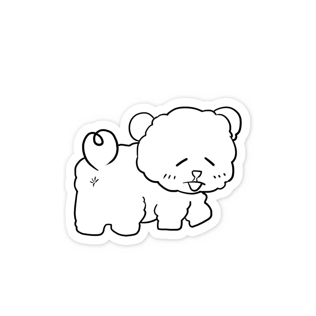 チャウチャウステッカー
