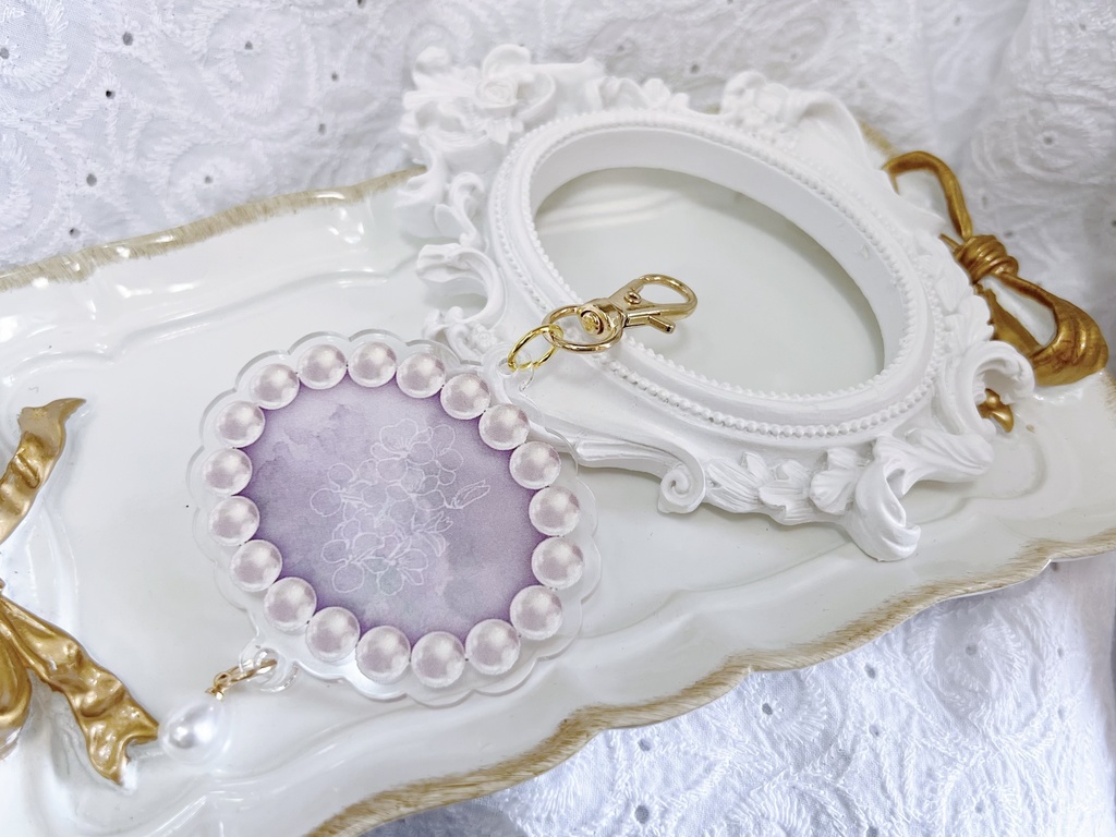 視線の肖像キーホルダー