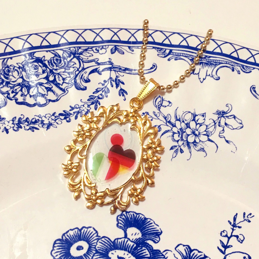 ハート枢軸キーホルダー