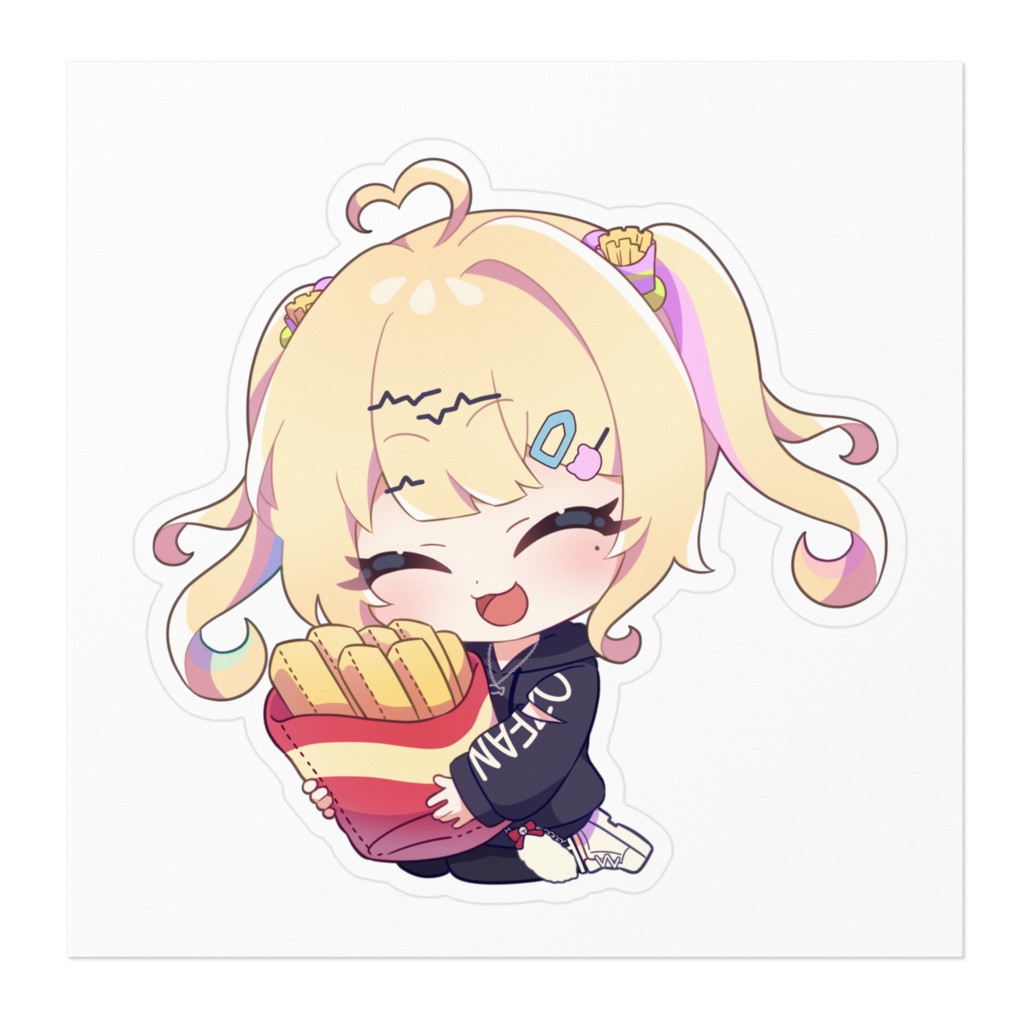 【七凪とてと】とてとぽてとセット 【ステッカー】