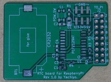 RTC board For RaspberryPI Rev 1.0