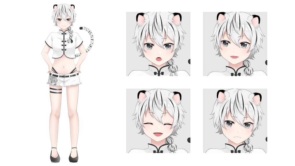 FaceRig対応モデル 白虎ちゃん Ver1.0 - ば～ちゃる稲荷神社社務所 - 2 