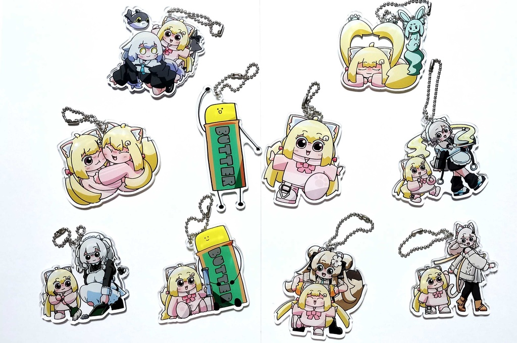 VライフQ アクリルキーホルダー+ステッカー