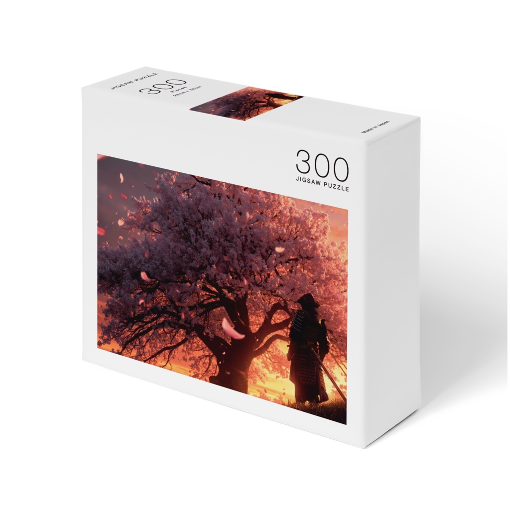 【高画質】桜と侍の幻想的な和風ジグソーパズル|日本の風景・インテリア