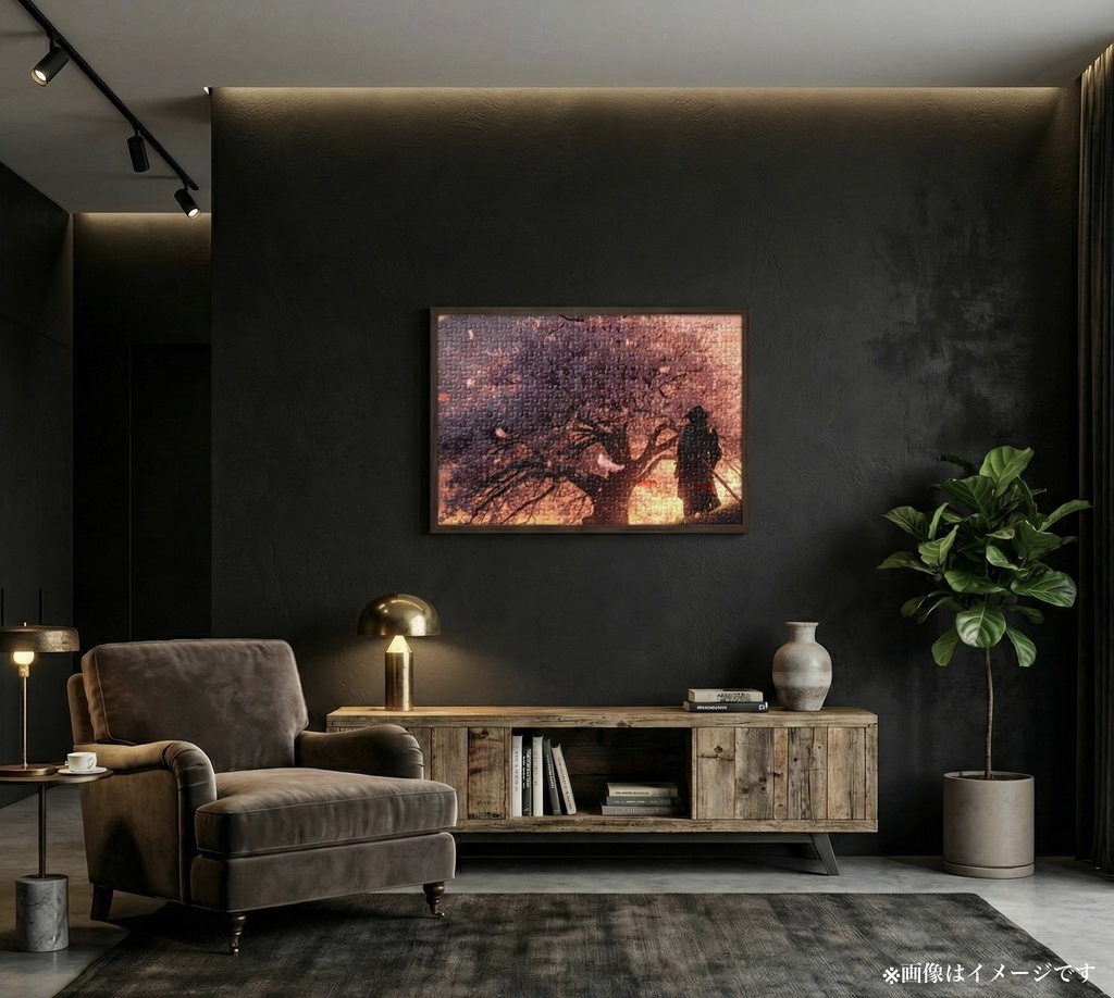 【高画質】桜と侍の幻想的な和風ジグソーパズル|日本の風景・インテリア