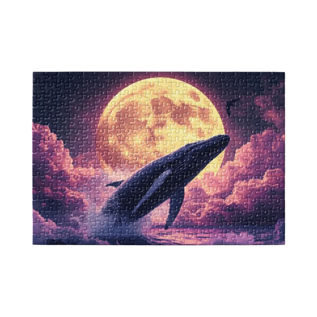 月夜を跳ねる星海のクジラ