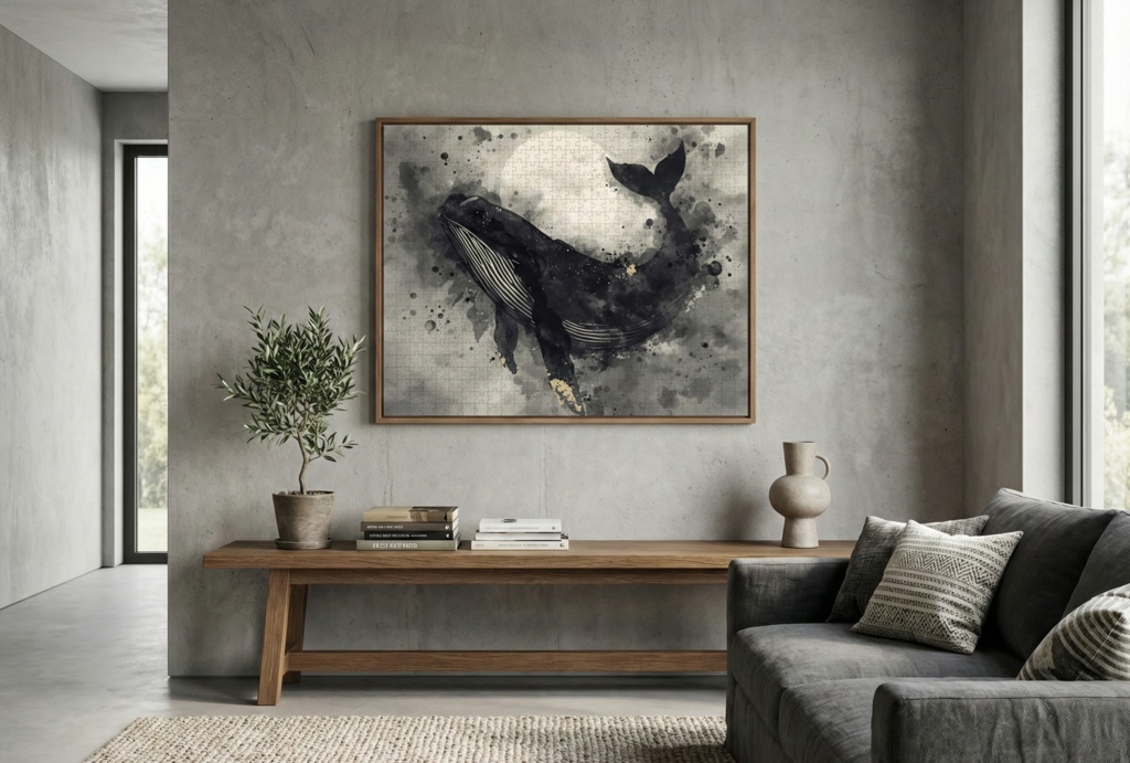 墨色に染まる鯨