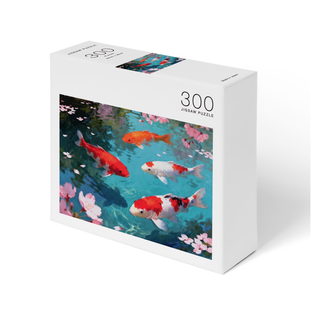 水面に揺れる春の息吹と錦鯉