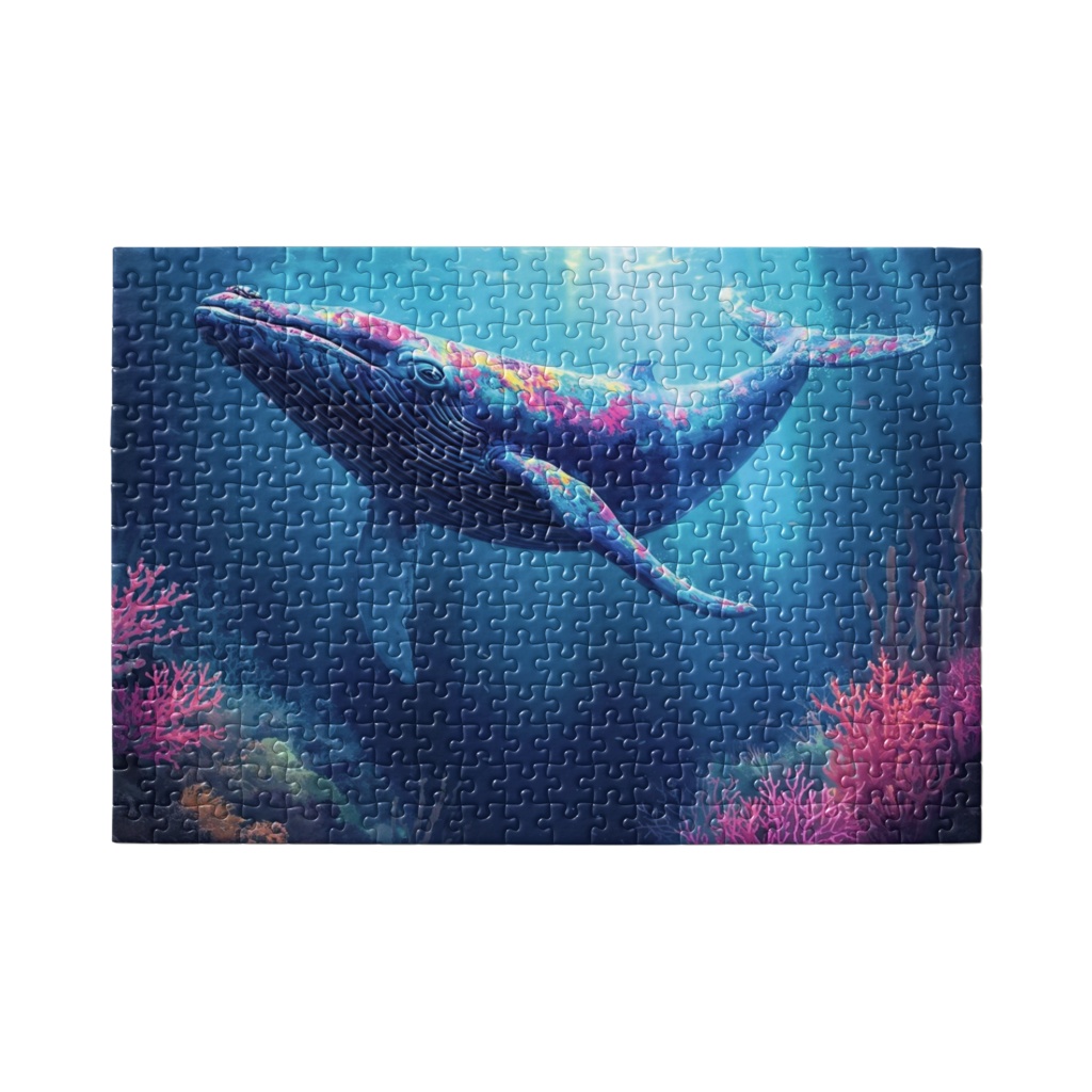 蒼き海を泳ぐ彩りのクジラ