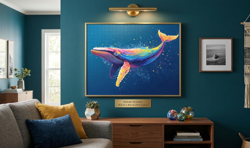 深海を泳ぐ虹色のクジラ