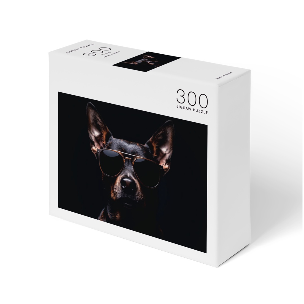 サングラスをかけたミステリアスな犬