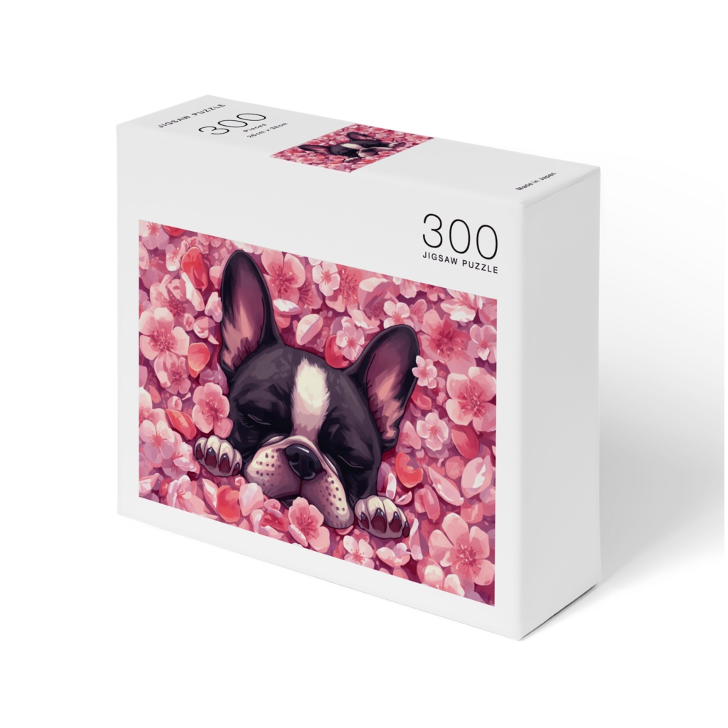 桜の海でまどろむ仔犬
