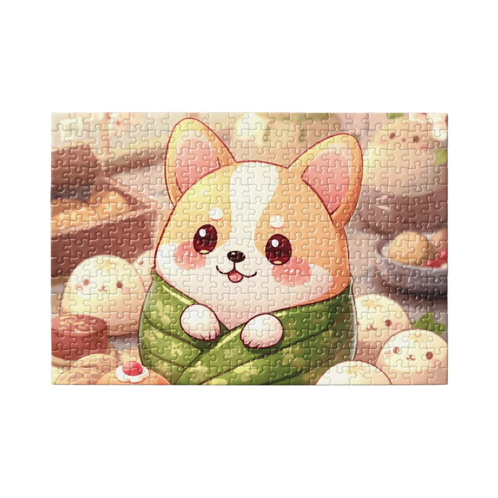 桜香る春の甘味処とふんわり子犬