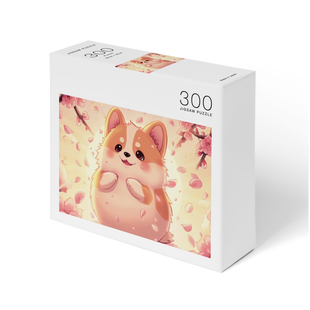 桜色に包まれて - ふっくらコーギーの春めくひととき