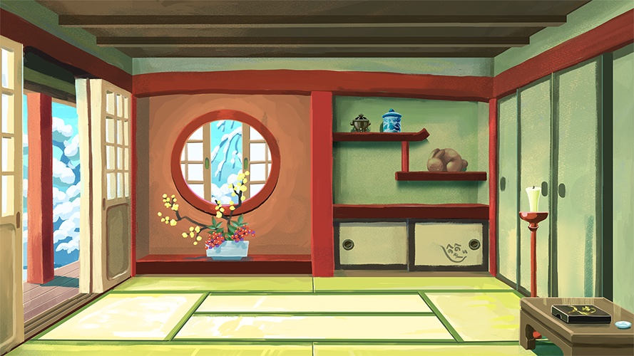 【背景素材】和風お座敷