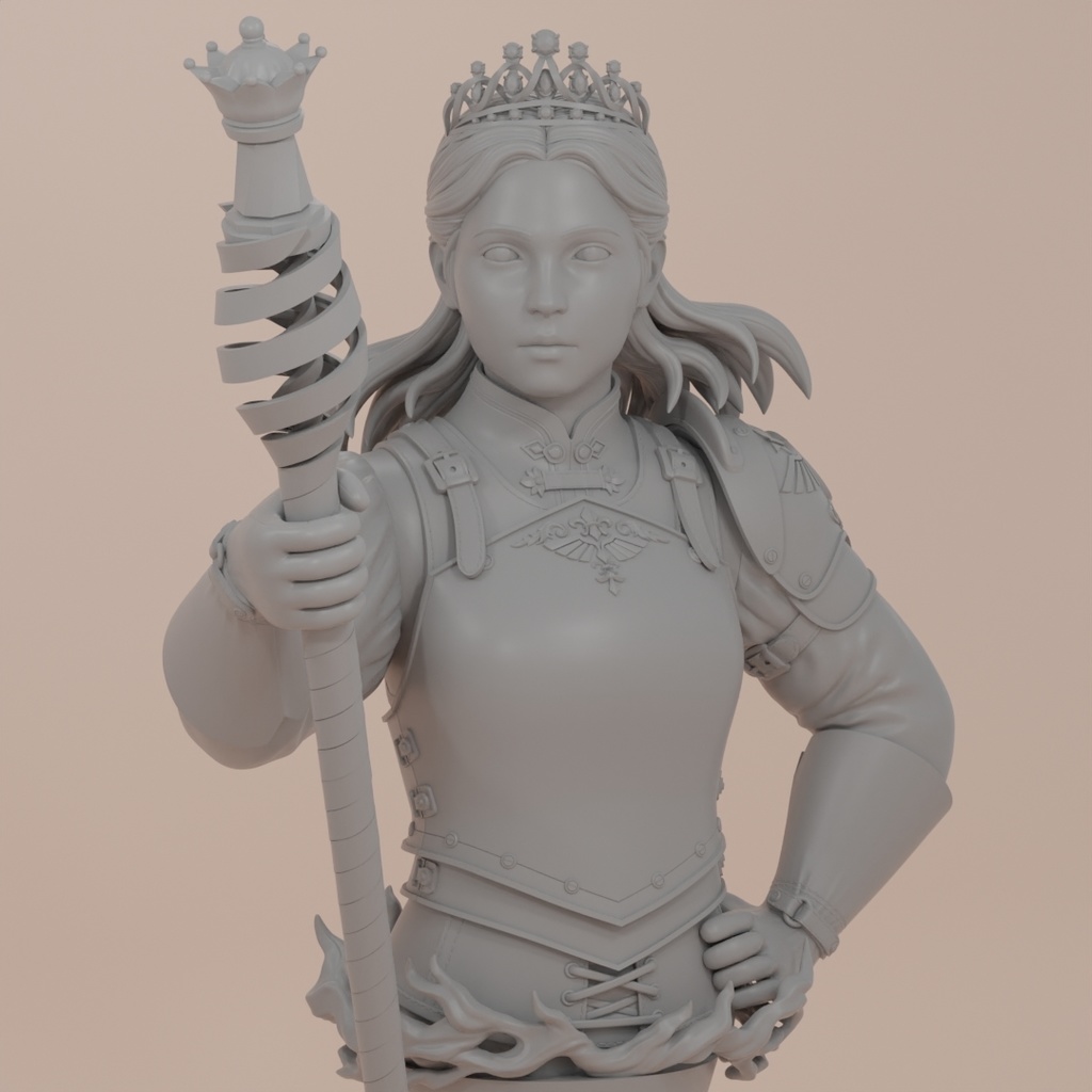 【STLデータ】Chess Queen