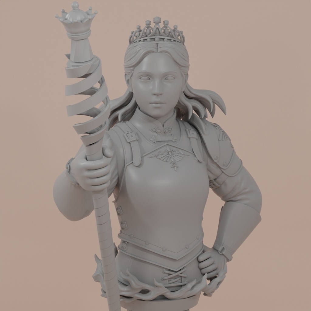 【STLデータ】Chess Queen