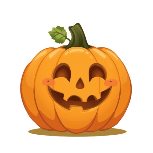 可愛いハロウィンシリーズ クリップアート(PNG形式)