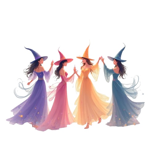 可愛いハロウィンシリーズ クリップアート(PNG形式)