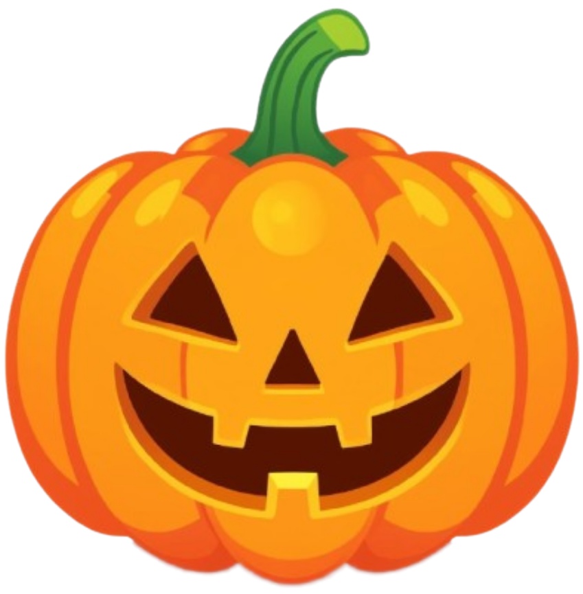 可愛いハロウィンシリーズ クリップアート(PNG形式)