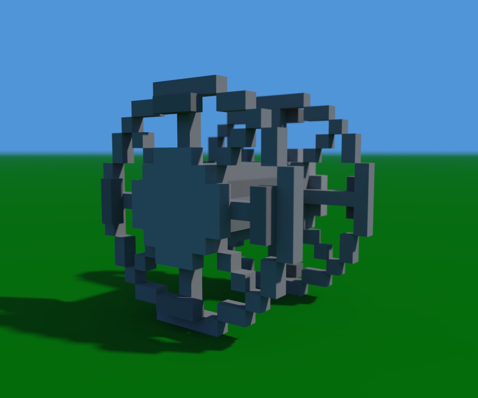 パンジャンドラム（ボクセルモデル）
