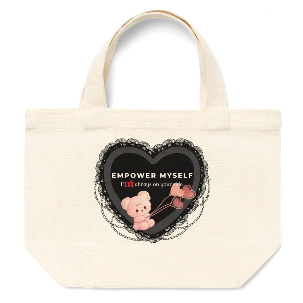 ブラックハートランチバック