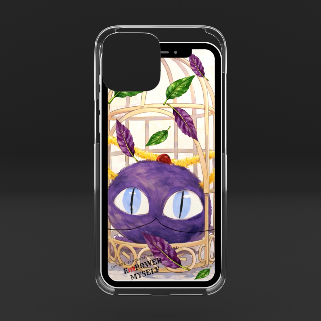 謎猫ちゃんiPhone16クリアケース