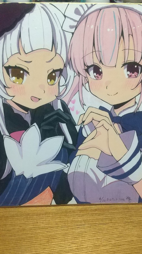 【非公式】オーダーメイド色紙(女の子キャラ限定)