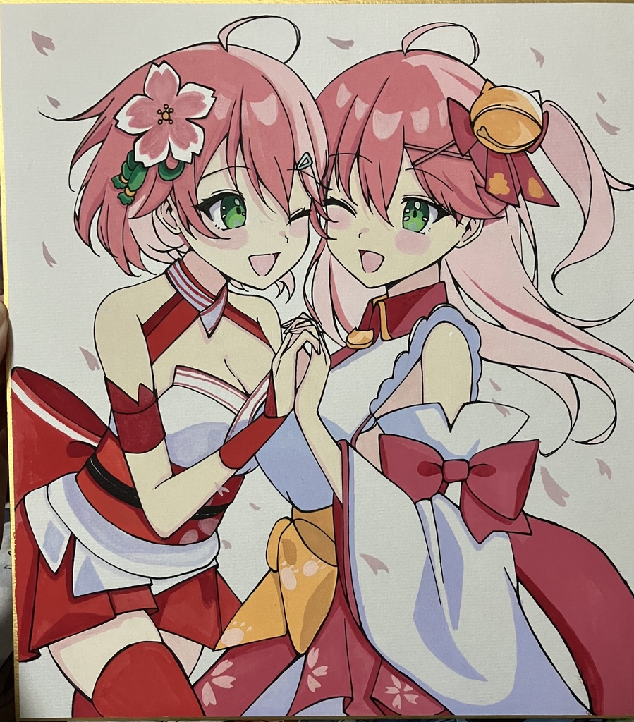 【非公式】オーダーメイド色紙(女の子キャラ限定)