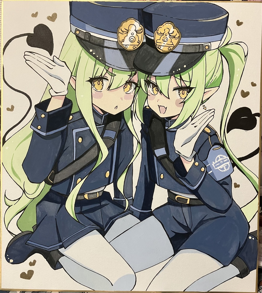 【非公式】オーダーメイド色紙(女の子キャラ限定)