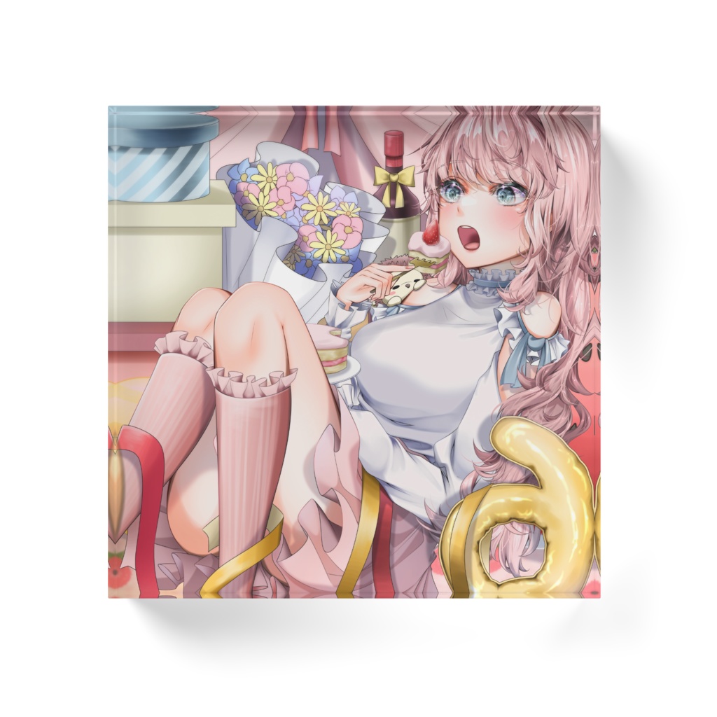 べるのアクリルブロック