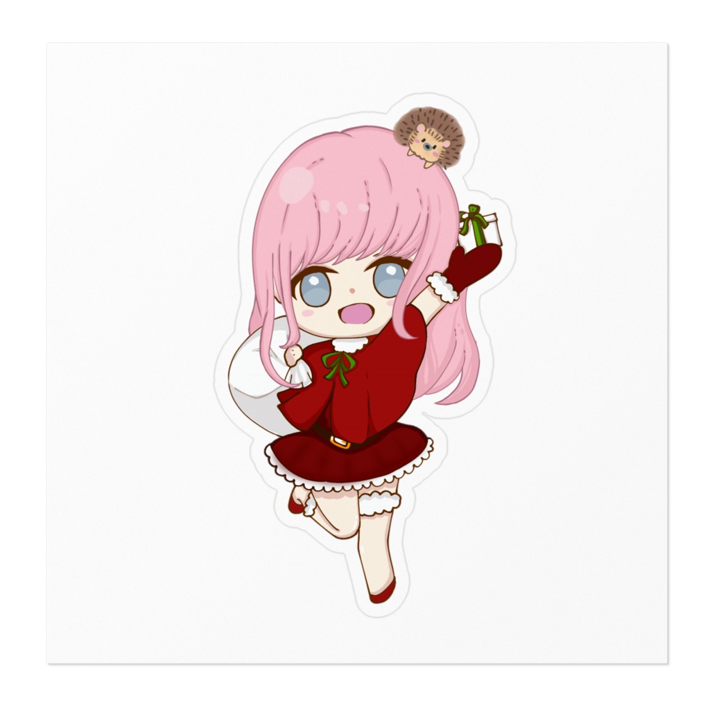 べるサンタステッカー