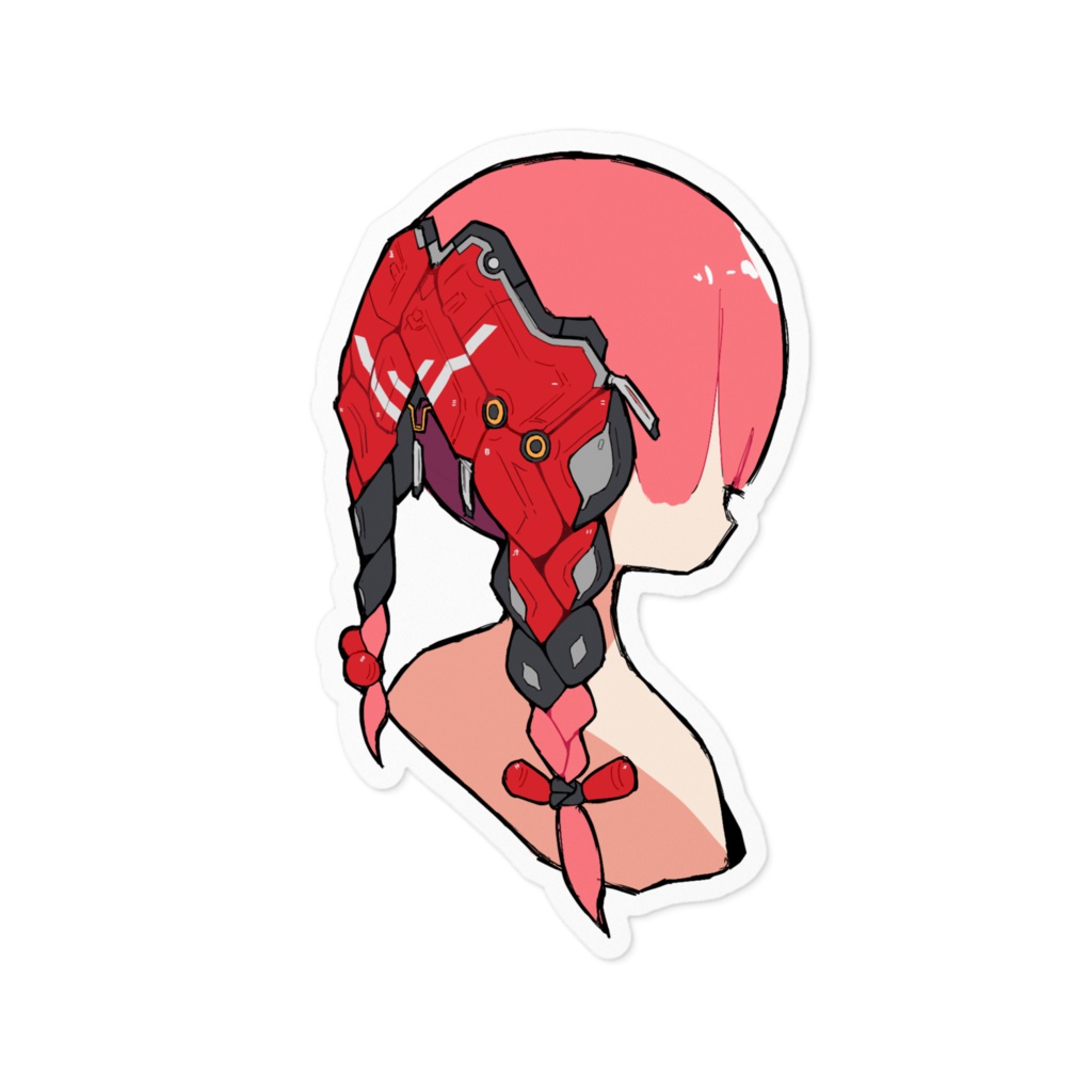 アサルト三つ編み　ステッカー