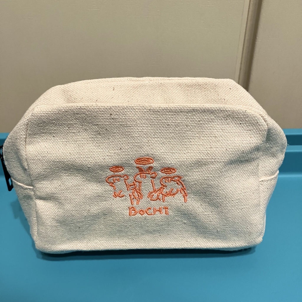 ゆるいサラマンの刺繍ポーチ②(小)
