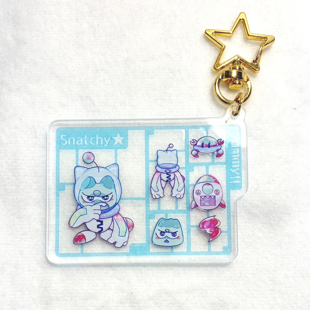 ヤミー★スナッチー プラモ風アクリルキーホルダー