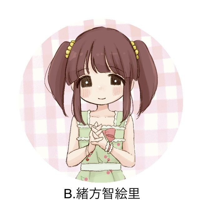 三村かな子/緒方智絵里 38mm缶バッチ