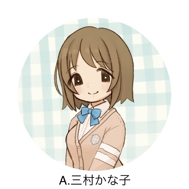 三村かな子/緒方智絵里 38mm缶バッチ