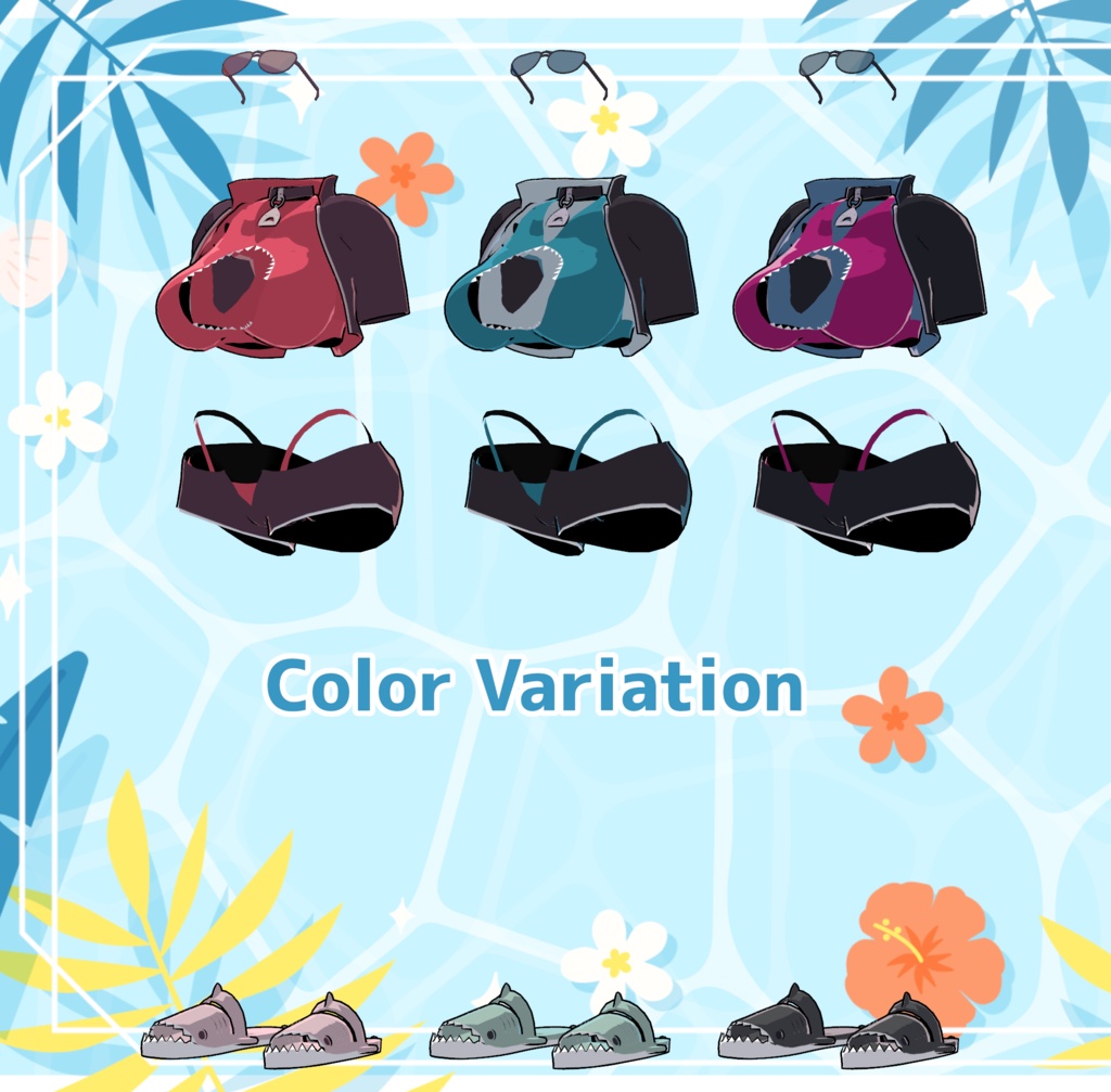 🦈ふかみ対応衣装『鮫水着』👙