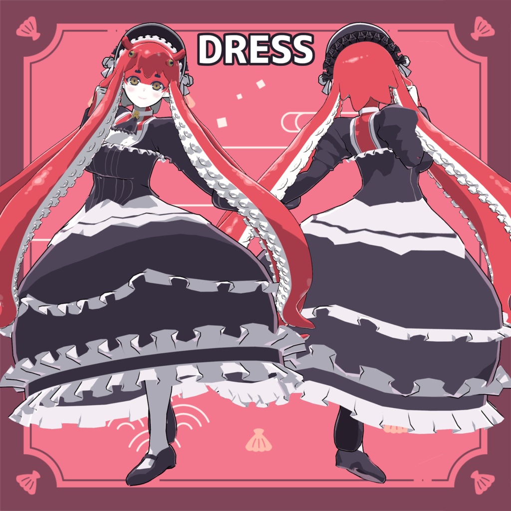 🐙VRC想定オリジナル3Dモデル「はっさく-Hassaku-」🐙