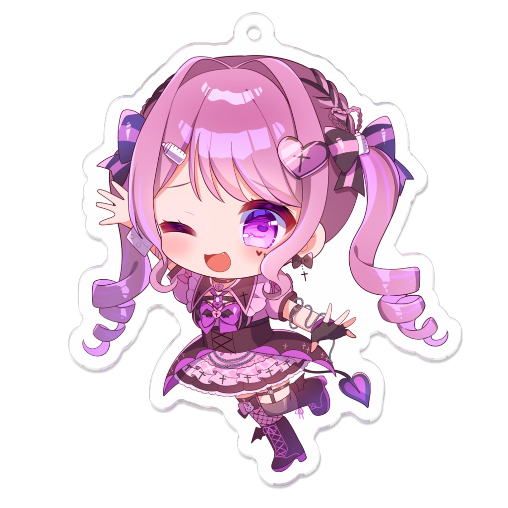 《きょぴぴ：ウインク♡》アクリルキーホルダー